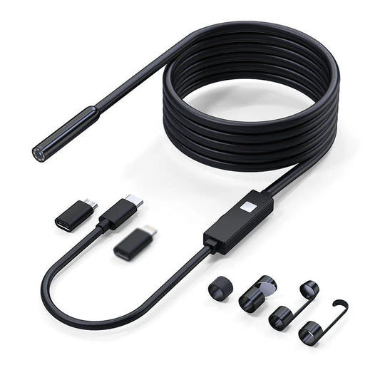 Endoscope Camera 200MP Semi-Rigid 8mm Waterproof