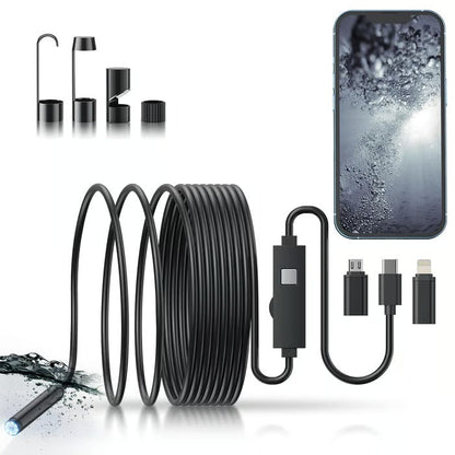 Endoscope Camera Smartphone Compatible 16.4-Foot 1080p