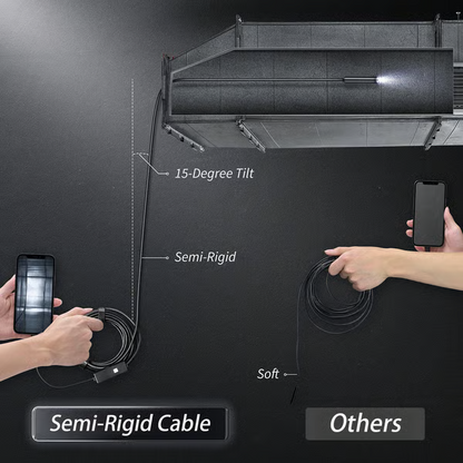 Endoscope Camera Smartphone Compatible 16.4-Foot 1080p