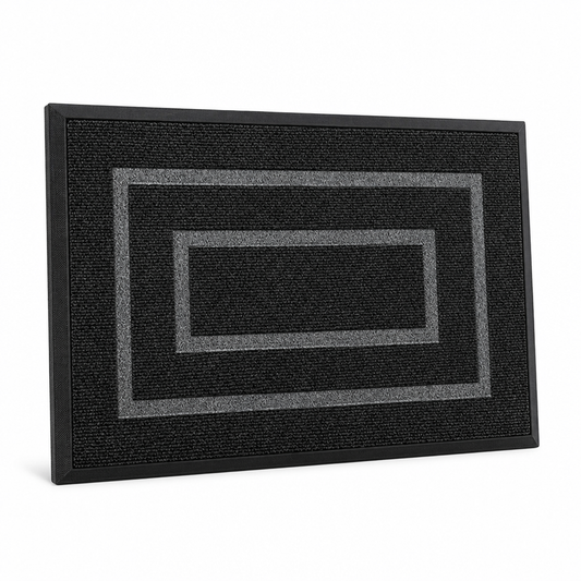 Entrance Mat Geometric Pattern Weather-Resistant & Non-Slip
