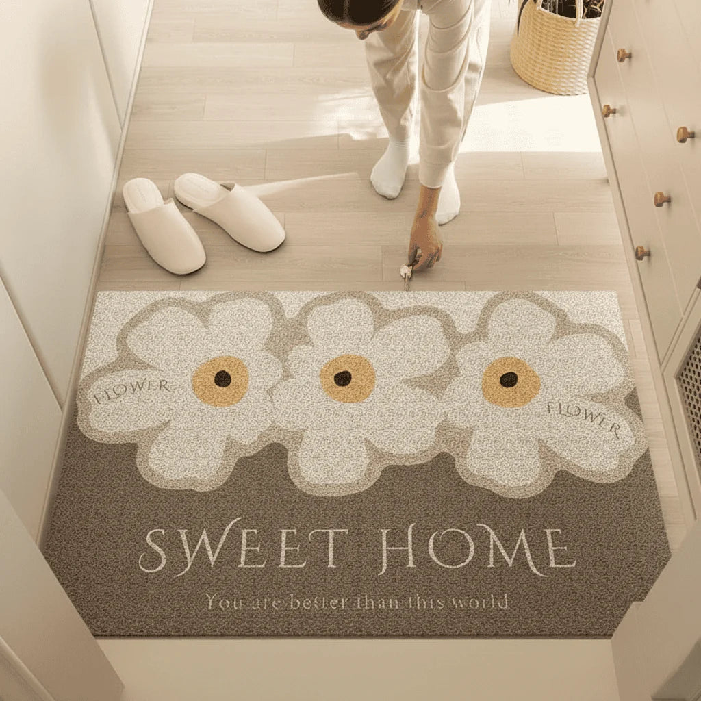 Entrance Mat Non-Slip Washable Quick-Drying PVC