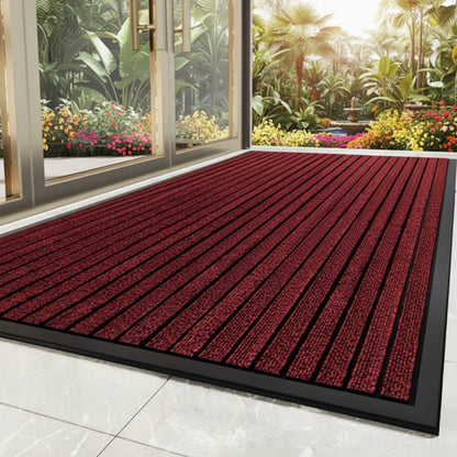 Entrance Mat Textured Dirt-Scraping & Non-Slip Backing