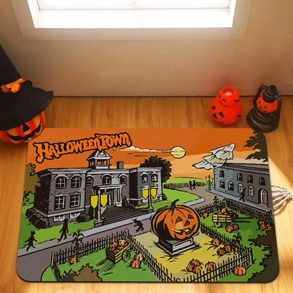 Entry Mat Christmas Gingerbread Design Non-Slip Backing