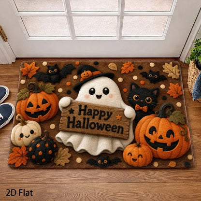 Entry Mat Christmas Gingerbread Design Non-Slip Backing