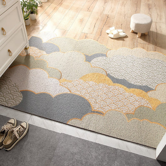 Entryway Doormat Durable PVC Coil Looped Surface