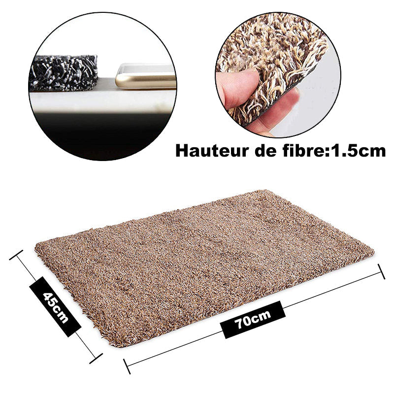 Entryway Doormat Nano-Absorbent Polyester Non-Slip Rubber Base