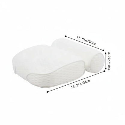 Ergonomic Bath Pillow with 4D Air Mesh and Non-Slip Support