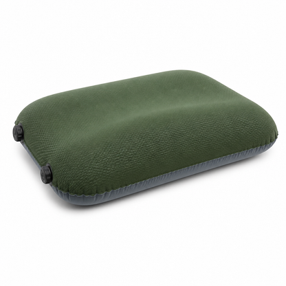 Ergonomic Contour Inflatable Camping Pillow (Double-Valve Inflation)
