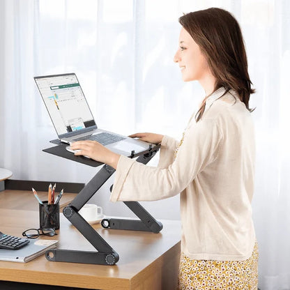 Ergonomic Laptop Stand with 360° Rotation – Supportive Flexibility