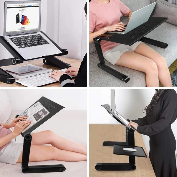 Ergonomic Laptop Stand with 360° Rotation – Supportive Flexibility