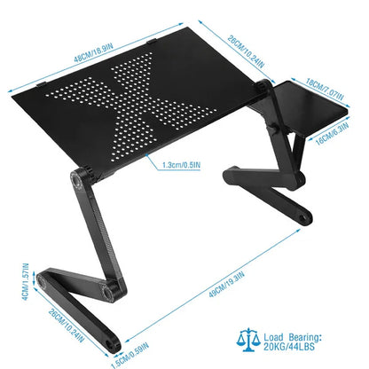 Ergonomic Laptop Stand with 360° Rotation – Supportive Flexibility