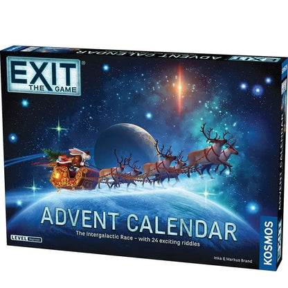 Escape Room Advent Calendar Space-Themed 24-Day Puzzle Game