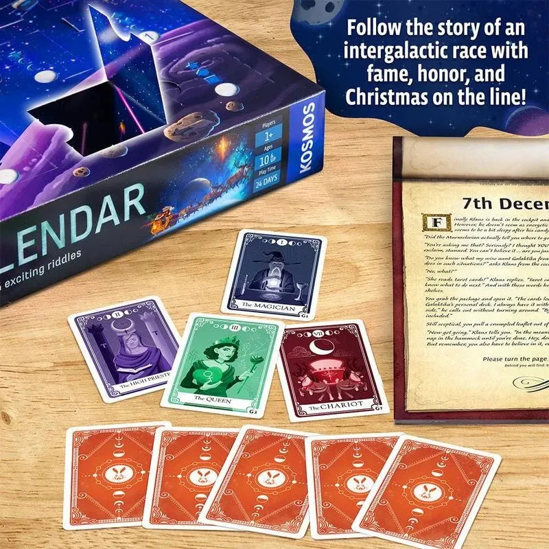 Escape Room Advent Calendar Space-Themed 24-Day Puzzle Game