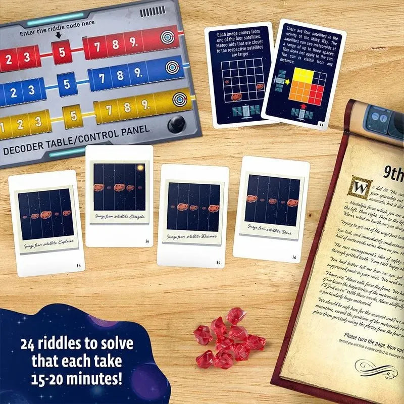 Escape Room Advent Calendar Space-Themed 24-Day Puzzle Game