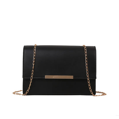 Evening Clutch Synthetic Leather Removable Chain Strap