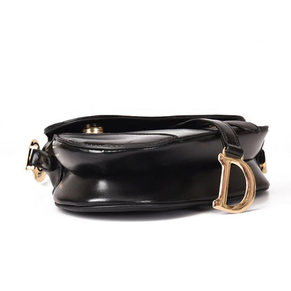 Exclusive PU Leather Shoulder Bag for Women – Chic Saddle Style