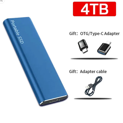 External Hard Drive 4TB USB-C Metal Casing