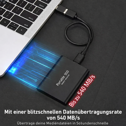 External SSD 128GB USB 3.1 & USB-C Shockproof Aluminum
