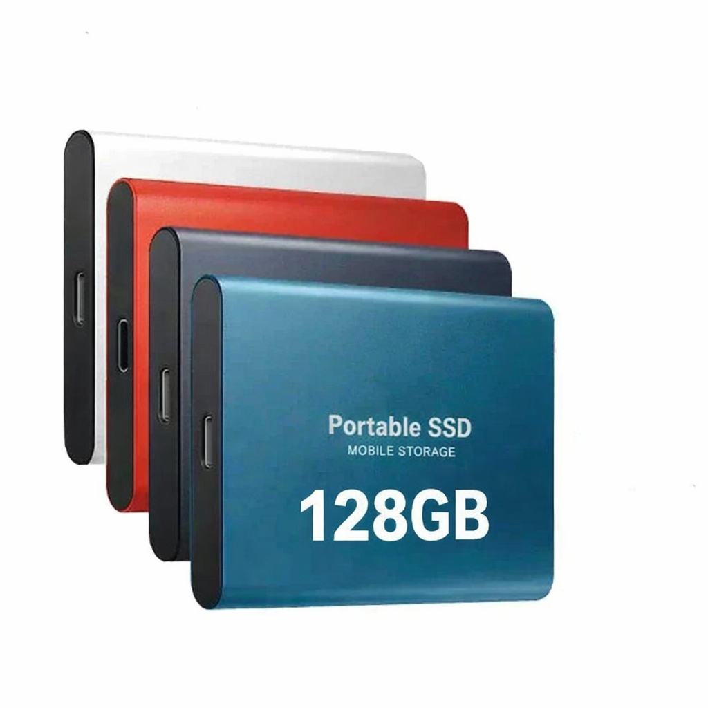 External SSD 128GB USB 3.1 & USB-C Shockproof Aluminum