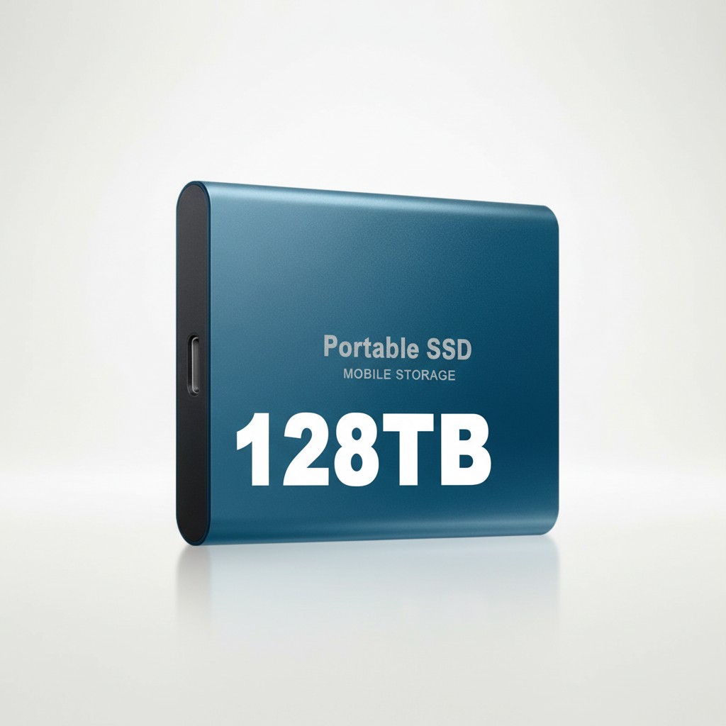External SSD USB-C 128GB 520 MB/s