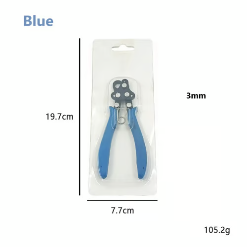 Eyelet Pliers Multi-Hole Head Ergonomic Spring-Return Handles