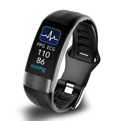 FDA-Certified Wrist Blood Pressure Monitor with ECG, Heart Rate, SpO2, and Sleep Tracking