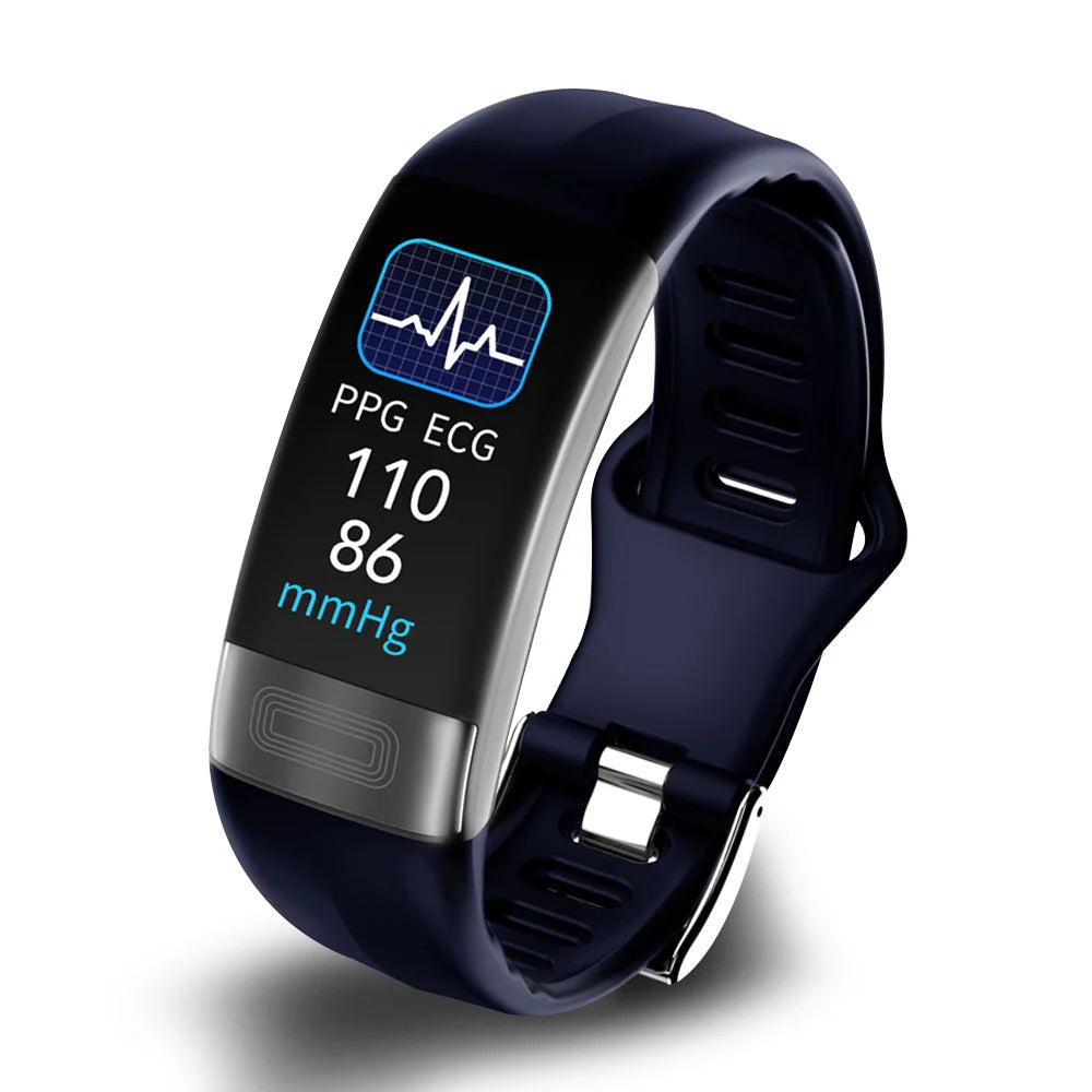 FDA-Certified Wrist Blood Pressure Monitor with ECG, Heart Rate, SpO2, and Sleep Tracking