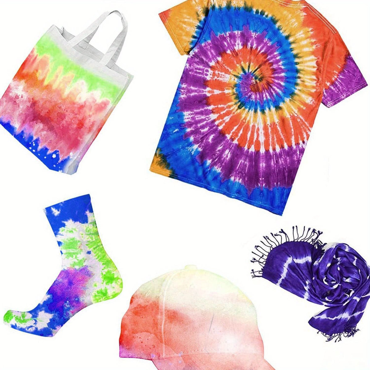 Fabric Dye Kit Multicolor For Cotton & Textiles