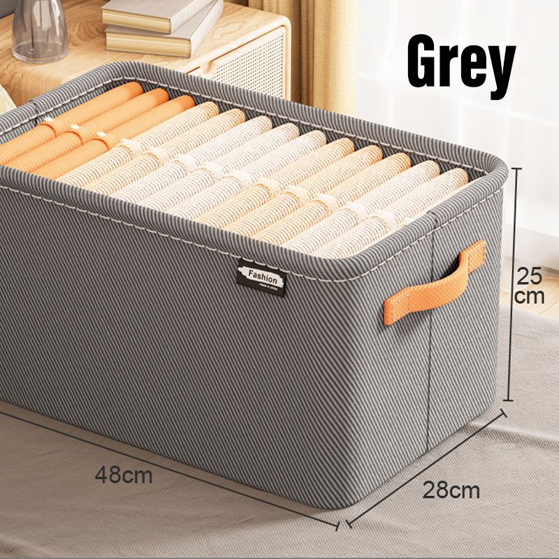 Fabric Storage Box Foldable Space Saving Reinforced Handles