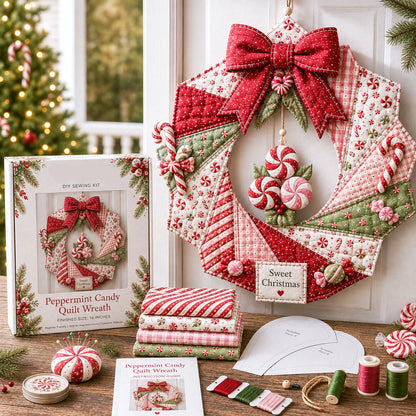 Fabric Wreath Kit DIY Christmas Craft