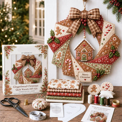 Fabric Wreath Kit DIY Christmas Craft