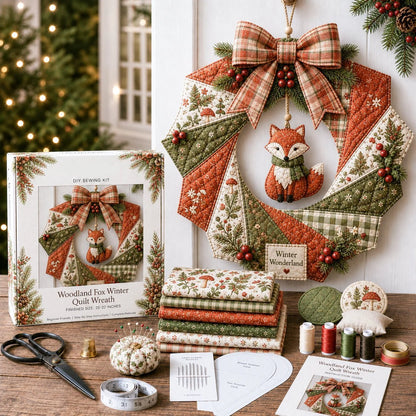 Fabric Wreath Kit DIY Christmas Craft