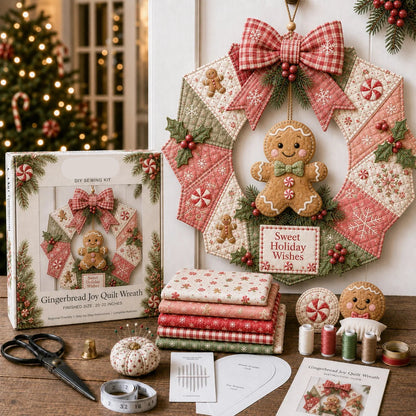 Fabric Wreath Kit DIY Christmas Craft