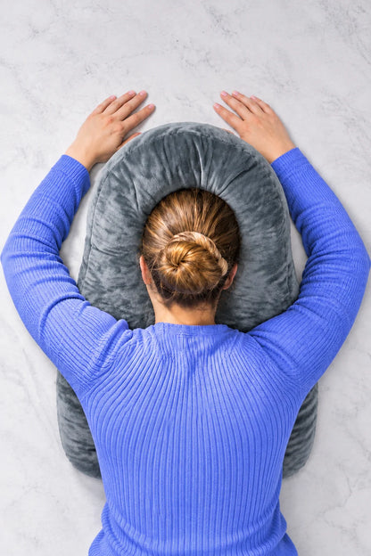 Face-Down Pillow Shredded Memory Foam Face Opening Reversible Cover