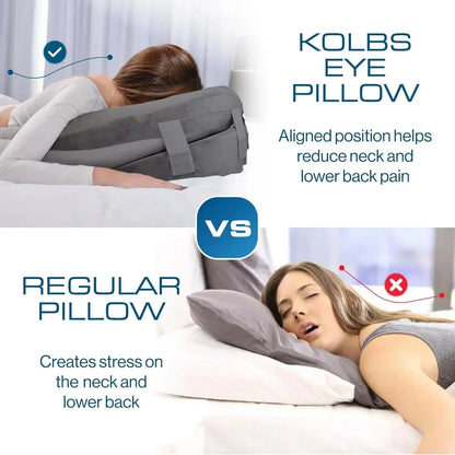 Face-Down Pillow Shredded Memory Foam Face Opening Reversible Cover