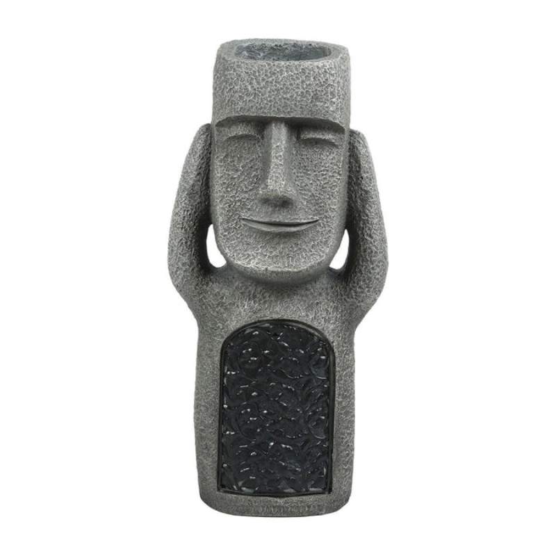 Face Planter Solar LED Weatherproof Resin