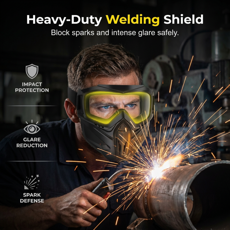 Face Shield Polycarbonate Flip-Up Anti-Fog