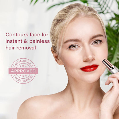 Facial Hair Remover Lipstick-Style Stainless Steel Blade Travel Size