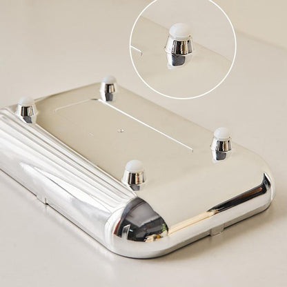 Facial Tissue Box Spring-Loaded Non-Slip Base