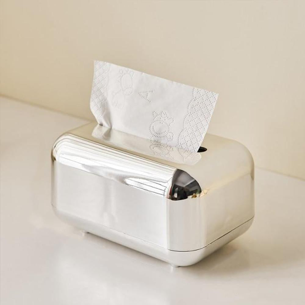 Facial Tissue Box Spring-Loaded Non-Slip Base