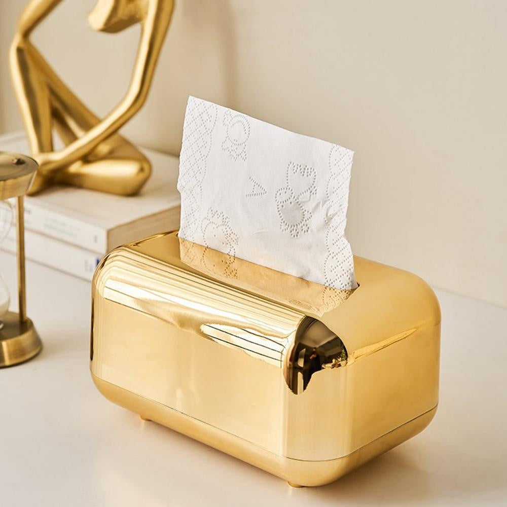 Facial Tissue Box Spring-Loaded Non-Slip Base