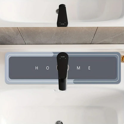 Faucet Absorbent Mat Geometric Quick-Dry Compact & Reusable