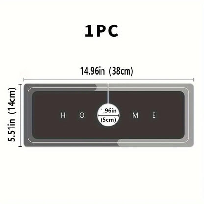 Faucet Absorbent Mat Geometric Quick-Dry Compact & Reusable