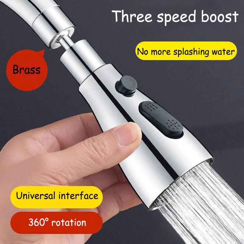 Faucet Aerator 360° Rotating Three Spray Modes Water-Saving