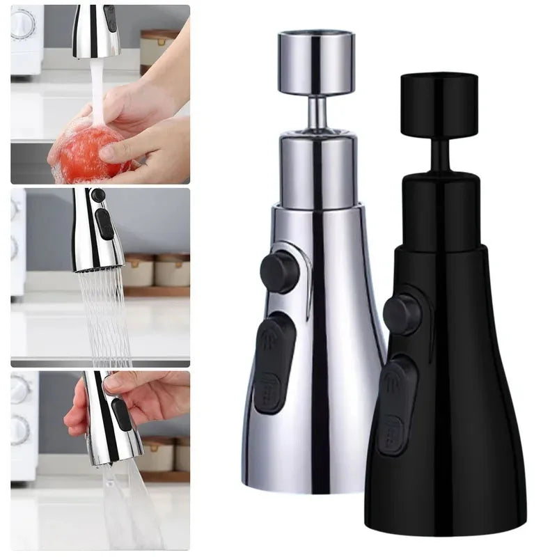 Faucet Aerator 360° Rotating Three Spray Modes Water-Saving