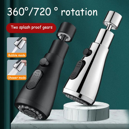 Faucet Aerator 360° Rotating Three Spray Modes Water-Saving