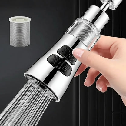 Faucet Extender 720° Swivel 3 Spray Modes