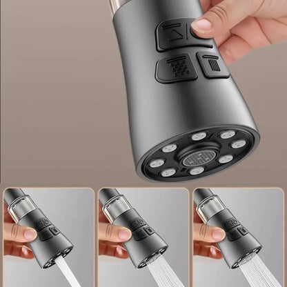 Faucet Extender 720° Swivel 3 Spray Modes