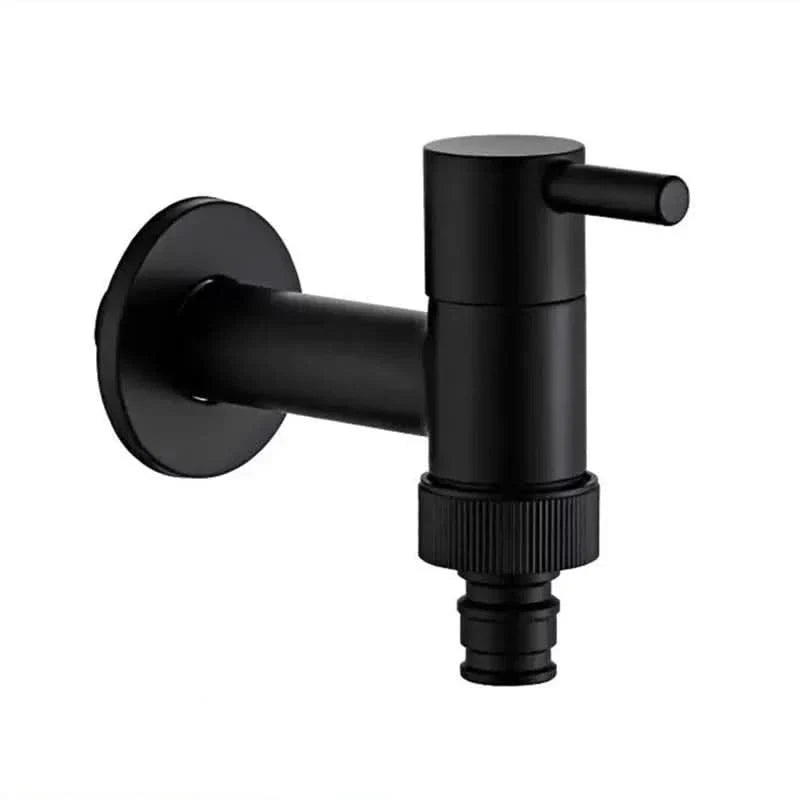 Faucet Wall-Mounted Solid Brass Matte Black