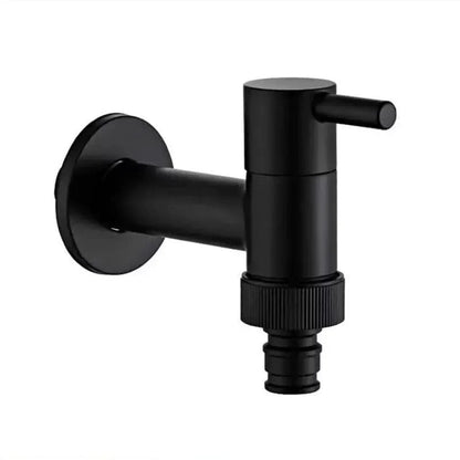 Faucet Wall-Mounted Solid Brass Matte Black